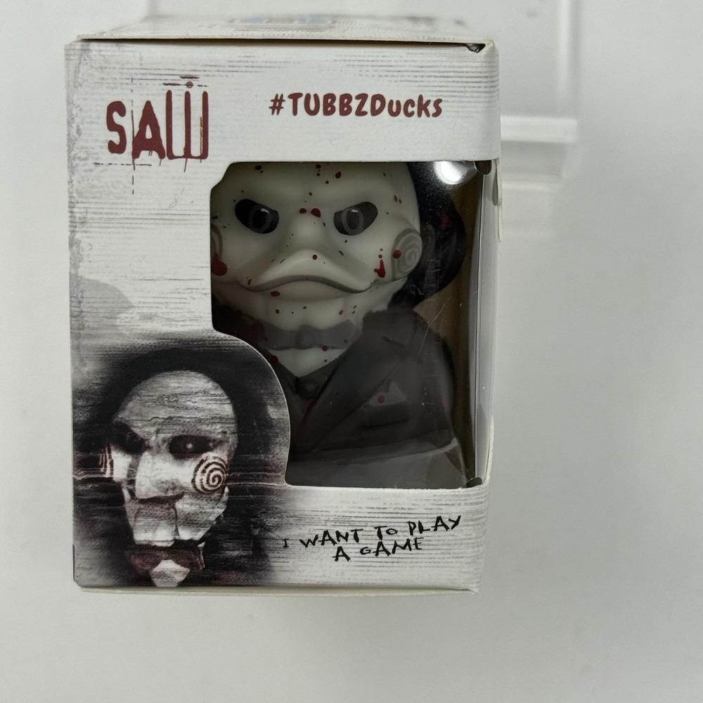 Mini Tubbz Billy the Puppet From Saw Movie, Blood Splatter Rubber Duck